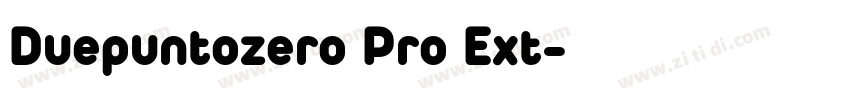Duepuntozero Pro Ext字体转换